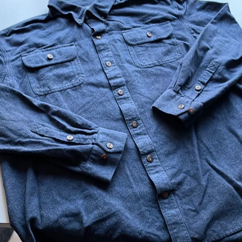 Duluth Trading Co. Button Down Cotton Flannel Sz. XL